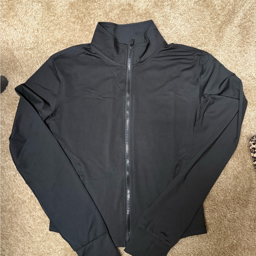 Black athletic zip Jacket